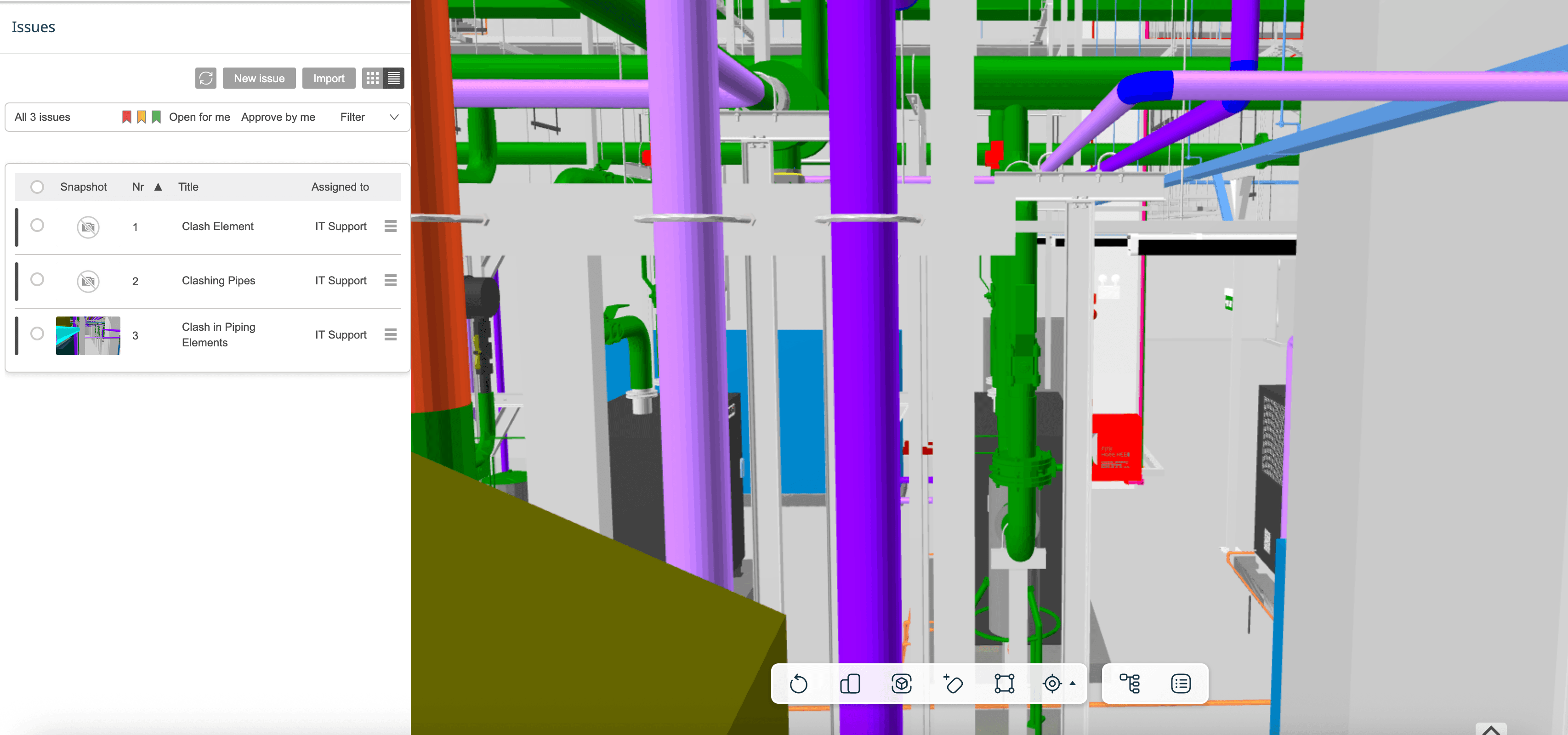 Conflicts are more easily identified in a 3D environment